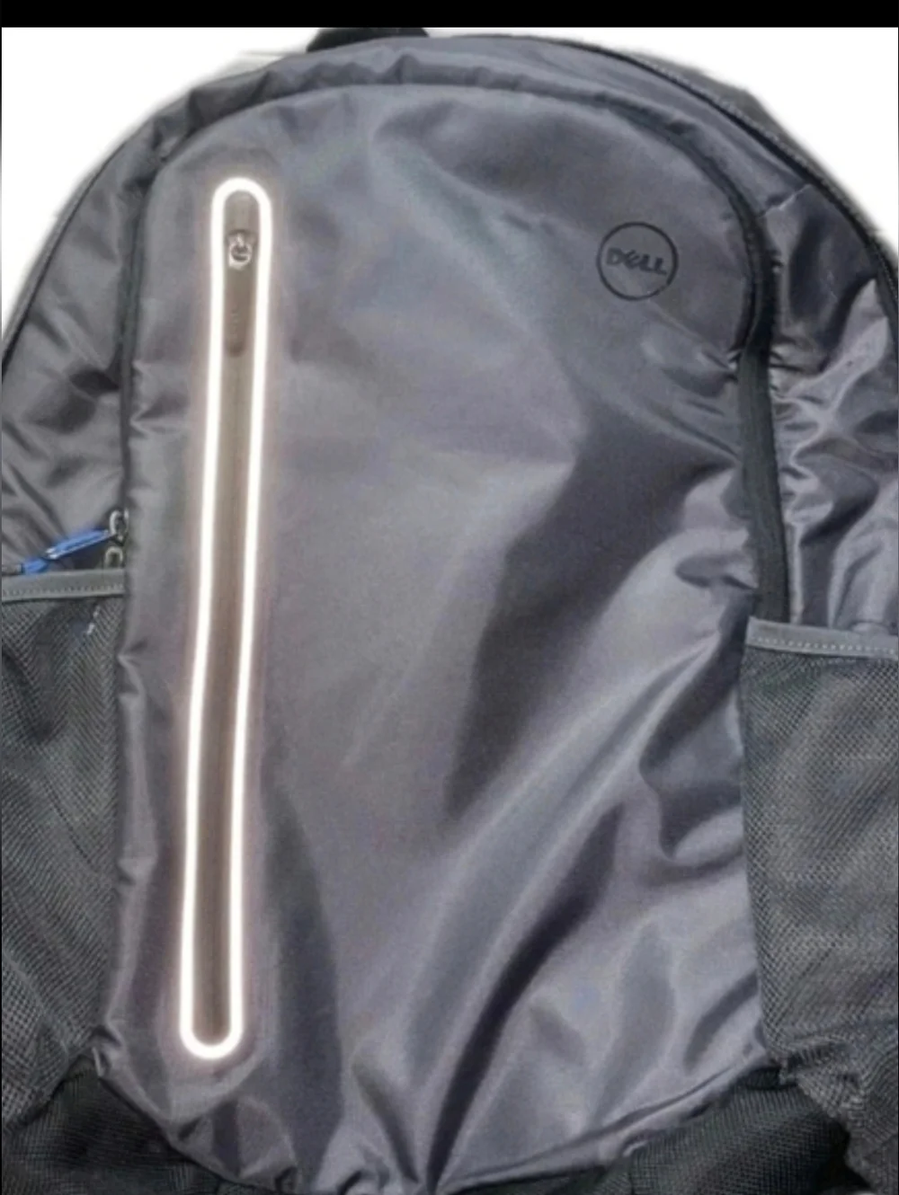 Dell Laptop Backpack Grey Reflective Stripe Travel School Computer Bag